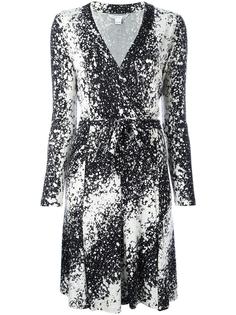 abstract print wrap dress Diane Von Furstenberg