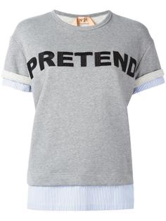 'pretend' pattern sweatshirt Nº21