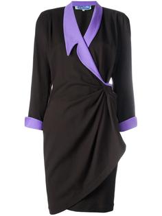 gathered wrap dress Thierry Mugler Vintage