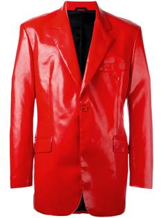 faux leather blazer Moschino Vintage