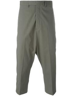 drop-crotch cropped trousers Rick Owens