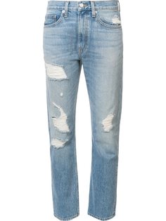 рваные джинсы прямого кроя Brock Collection
