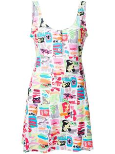 printed sleeveless dress Chanel Vintage