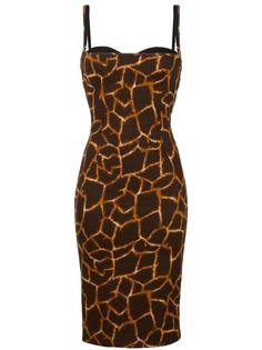 leopard print balconette dress Dolce &amp; Gabbana Vintage