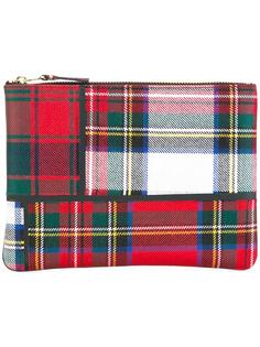plaid patchwork zipped purse Comme Des Garçons Wallet