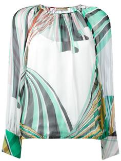 geometric print blouse Emilio Pucci