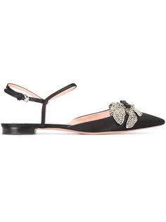 crystal embellished flat sandals Rochas