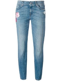 floral embroidery jeans 7 For All Mankind