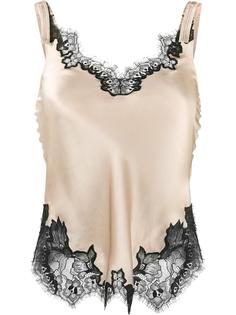 lace-trimmed slip top Helmut Lang