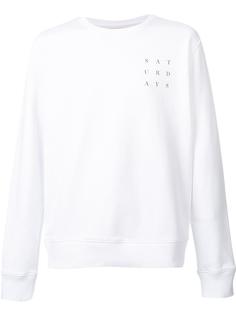 logo print sweatshirt Saturdays Surf Nyc