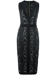 leopard pattern midi dress Balmain