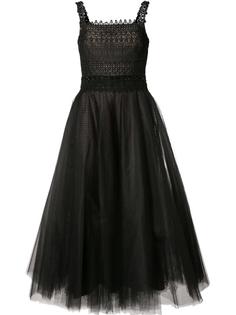 расклешенное тюлевое платье  Marchesa Notte