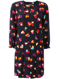 heart print pleated dress  Boutique Moschino