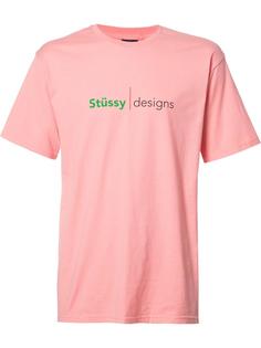 футболка с принтом логотипа Stussy