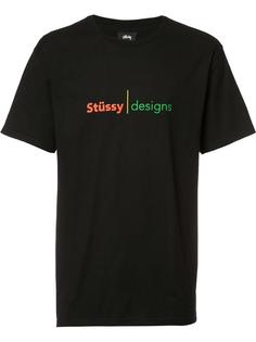 футболка с принтом логотипа Stussy