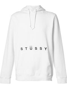толстовка с принтом логотипа Stussy