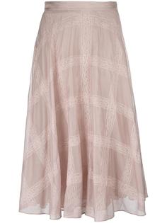 lace panel skirt Valentino