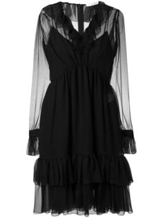 платье с рюшами Givenchy