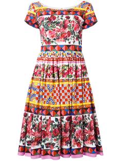 Mambo print flared dress Dolce &amp; Gabbana