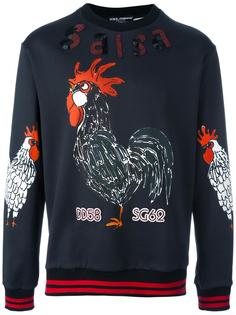 Salsa rooster sweatshirt Dolce &amp; Gabbana