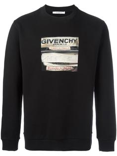 labels print sweatshirt Givenchy