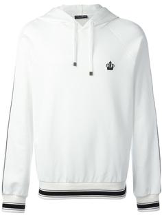 embroidered crown hoodie Dolce &amp; Gabbana