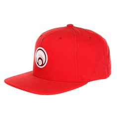 Бейсболка с прямым козырьком Osiris Snap Back Hat Standard Red/White