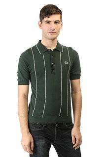 Поло Fred Perry Vertical Strip Knitted Green