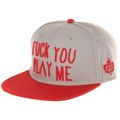 Бейсболка с прямым козырьком K1X Fypm Snapback Cap Light Grey/Red