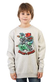 Толстовка классическая детская DC Mr Tank Crew Bo Light Heather Grey