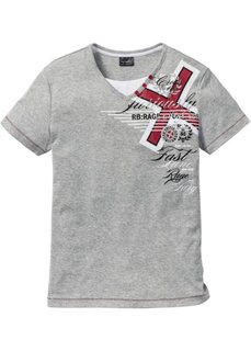 Футболка Slim Fit (черный) Bonprix