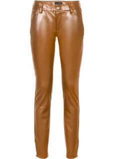 Брюки из искусственной кожи (черный) Bonprix