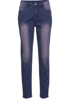 Джинсы LOOSE FIT с необработанными краями (черный) Bonprix