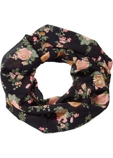 Шарф снуд Цветы (кремовый) Bonprix