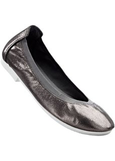 Балетки (светло-серый металлик) Bonprix
