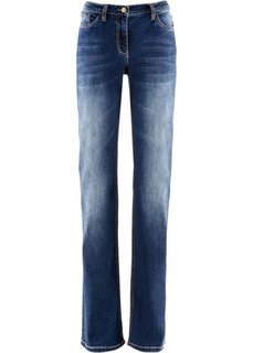 Прямые стретчевые джинсы удобного покроя, высокий рост (L) (темно-синий) Bonprix