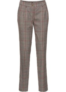 Брюки (серый в клетку) Bonprix