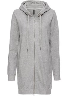 Длинный свитшот (черный) Bonprix