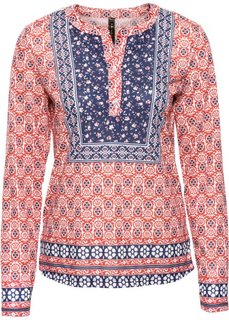 Футболка (красный с узором) Bonprix