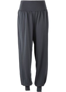 Спортивные брюки-саруэл для велнеса (черный) Bonprix