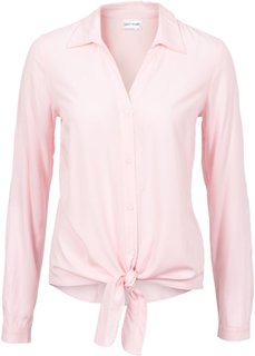 Блузка дизайна в узел (белый в цветочек) Bonprix