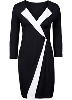 Трикотажное платье (красный/кремовый) Bonprix