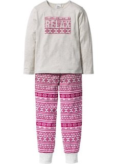 Пижама (2 изд.) (натуральный меланж) Bonprix
