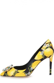 Текстильные туфли Kate с декором Dolce &amp; Gabbana