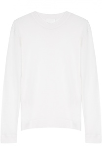 Вязаный пуловер прямого кроя с круглым вырезом DKNY