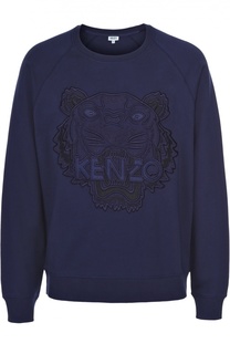 Хлопковый свитшот с вышивкой Kenzo