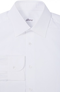 Хлопковая сорочка с воротником кент Brioni