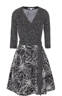 Приталенное мини-платье с укороченным рукавом Diane Von Furstenberg