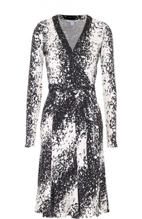 Шелковое платье с запахом и поясом Diane Von Furstenberg