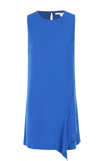 Мини-платье прямого кроя с оборкой Diane Von Furstenberg